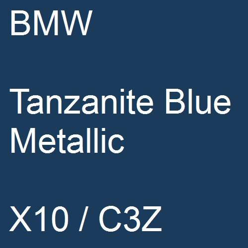 BMW, Tanzanite Blue Metallic, X10 / C3Z.